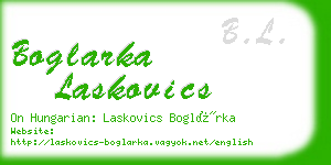 boglarka laskovics business card